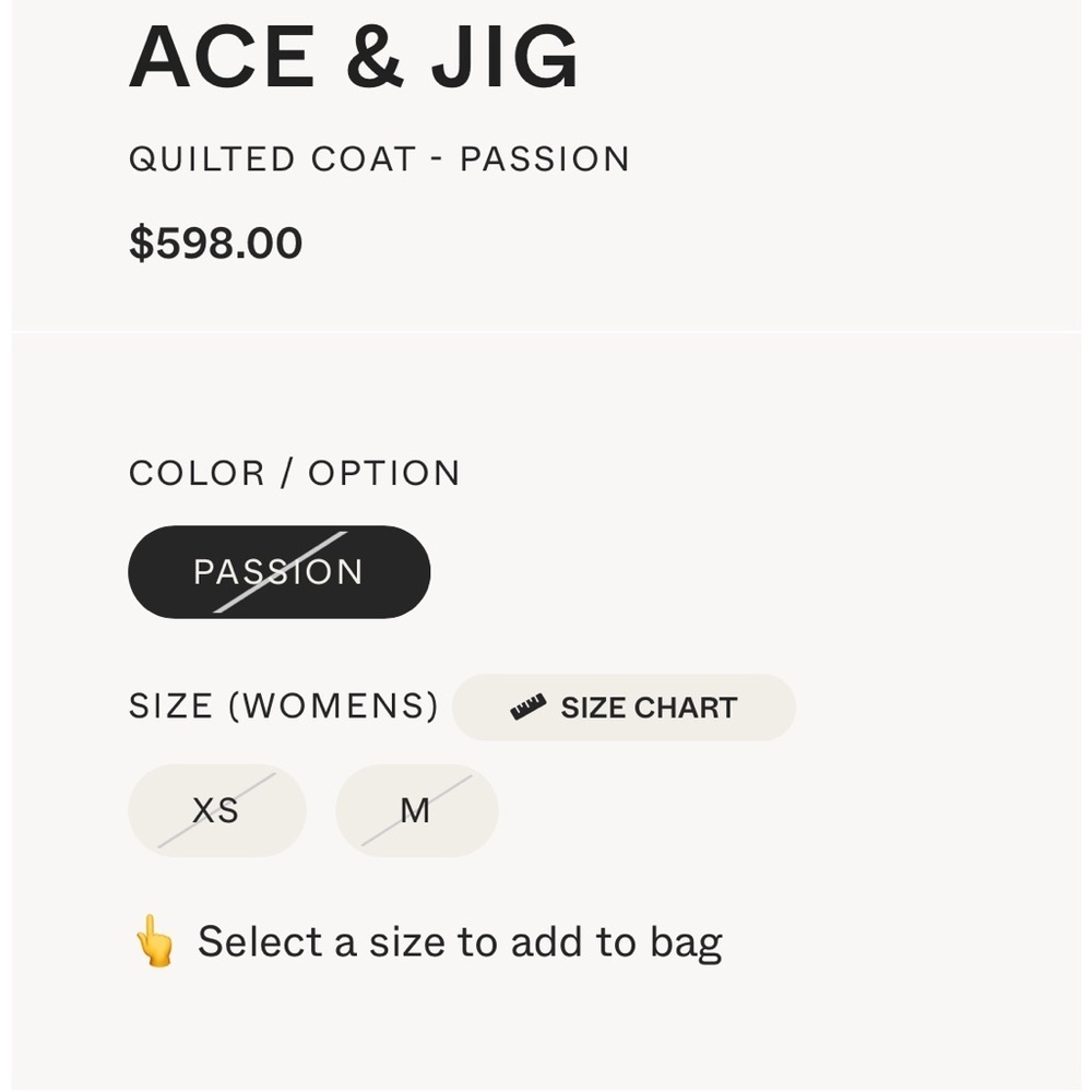 NWOT Ace & Jig Quilted Coat in Passion - Picture 4 of 12